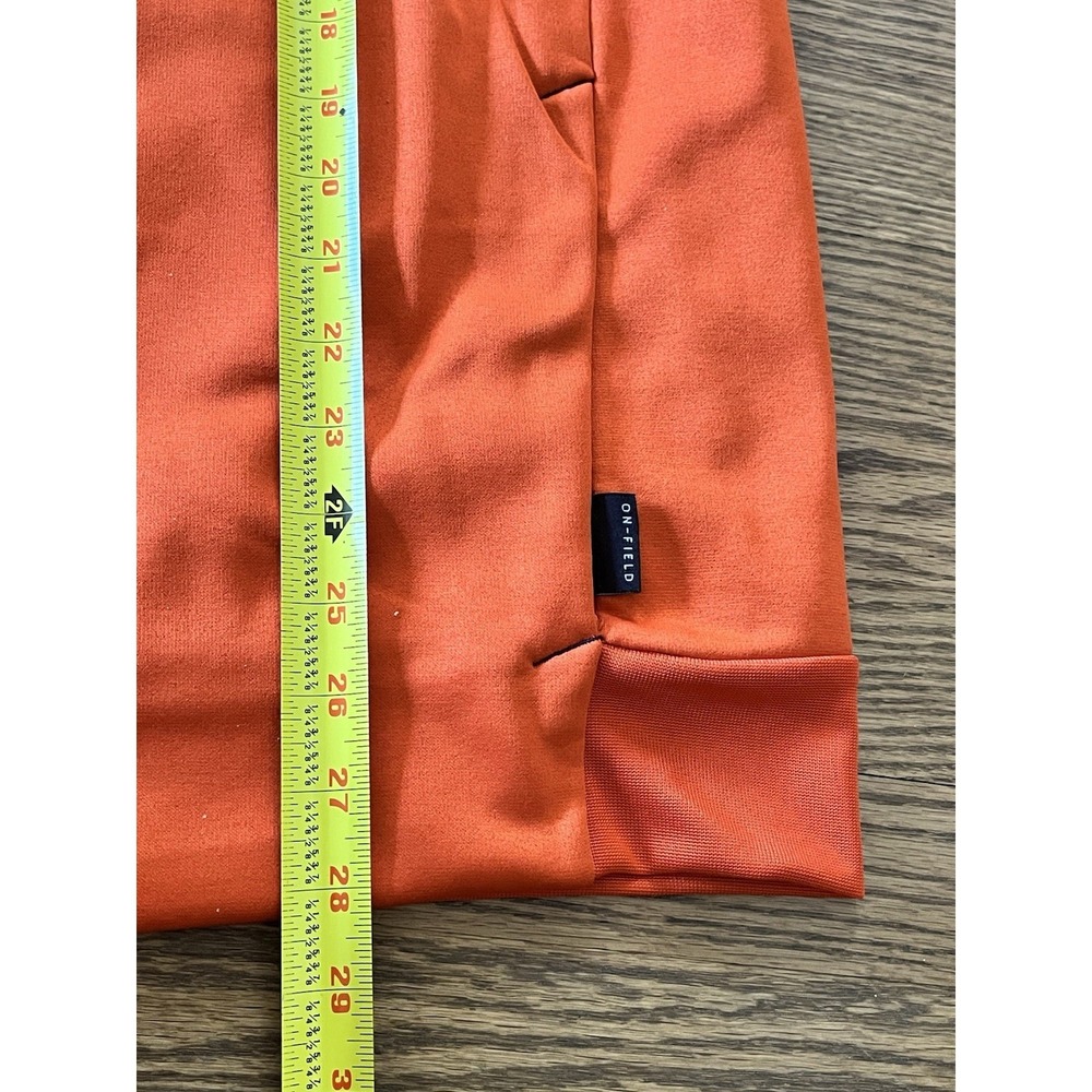 Chicago Bears Nike Mens Medium Orange Sideline Stack Performance Pullover Hoodie - Picture 10 of 10